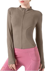Haut de sport en jersey tricoté pour femme, séchage rapide, respirant, demi-zip, imprimé esthétique, vêtement de tennis décontracté, t-shirt - Product Image 3