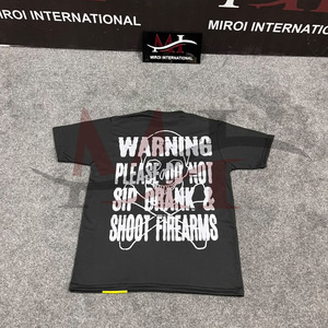 T-shirt classique à manches courtes pour hommes, motif 'Cough Syrup', 100% Coton, pour fabricants de vêtements - Product Image 3