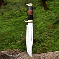 Couteau Bowie à lame fixe en acier au carbone de qualité DIY, modèle Crocodile Dundee UA Supplies, pour la chasse et la survie en extérieur, 18 pouces