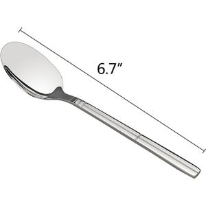 12 Piece <b>Small</b> Stainless Steel Dessert <b>Spoons</b> 6.7 Inches for Your Sweet Treats - Product Image 3