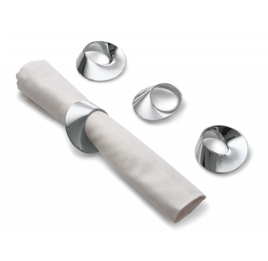 Anneaux de serviette en acier inoxydable de qualité supérieure, décoration de table de luxe pour mariage, fête, buffet, dîner - Product Image 2