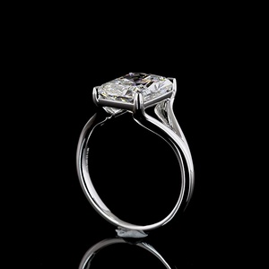 Luxury IGI Certified 4 Carat Marquise Cut Vintage Engagement Wedding <b>Ring</b> 14K Gold <b>Split</b> Shank Lab Grown Diamond Party - Product Image 2