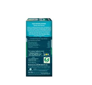 Organic India Tulsi Detox Kahwa 25 IB – Thé détoxifiant au Tulsi pour le soulagement des maux de tête, l'amélioration de la digestion et la détoxification – 25 sachets de thé - Product Image 4