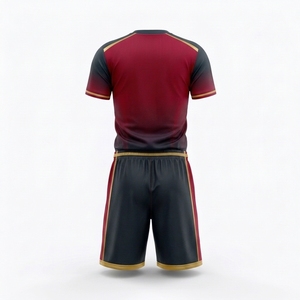 Conception légère, idéale pour l'entraînement au football, les matchs, uniforme de football, maillot athlétique confortable, short assorti - Product Image 3