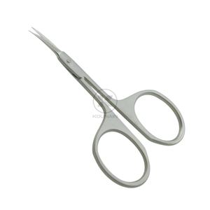 Ciseaux à ongles à cuticules en acier inoxydable de 9cm pour femmes lame incurvée équipement de beauté de maquillage tranchant pour l'épilation faciale d'art d'ongle - Product Image 4