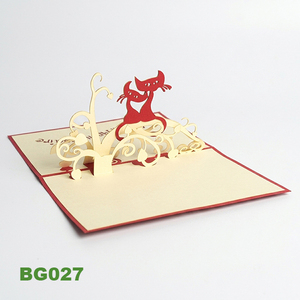 Tarjetas de Felicitación Vietnamitas Tradicionales Hechas a Mano, Pop-up 3D, con Barnizado Mate, Impresión Tipográfica, Recuerdos de Papel - Product Image 3