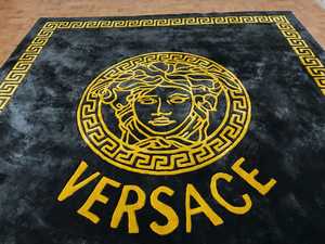 Alfombra de Lana de Lujo Hecha a Mano con Diseño Clásico Rojo para Sala de Estar o Dormitorio, Diseño de Pelo Grueso y Suave - Product Image 4