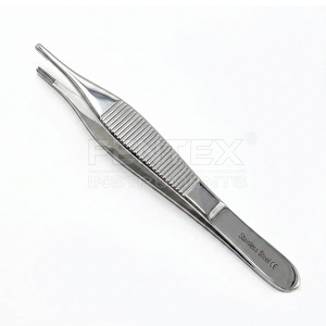 Pinces à tissus manuelles Adson Brown en acier inoxydable de qualité supérieure, 9x9 dents, finition mate et polie, instruments chirurgicaux 12cm/15cm - Product Image 1