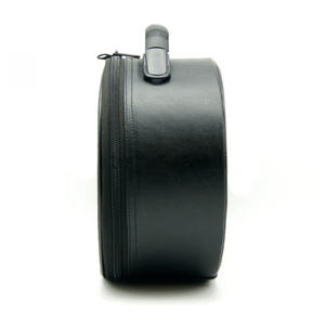 Estuche para Gorra de Masonería, Diseño de Corona Bordada con Hilos Metálicos, Imitación Cuero Negro, para Transporte y Almacenamiento - Product Image 3
