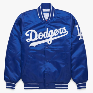 Custom Satin <b>Varsity</b> Bomber <b>Jackets</b> Sporty Style Embroidery Eco-Friendly Breathable Anti-Bacterial Unisex Baseball <b>Jackets</b> - Product Image 5