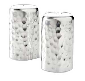 Ensemble de salières et poivrières en métal martelé de qualité supérieure, élégants récipients à assaisonnements pour la maison, la cuisine, l'hôtel, la table de restaurant - Product Image 2
