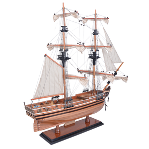 T018 - Modèle de bateau en bois fait main El Cazador, marque OMH, pour la décoration de la maison et les cadeaux d'art de collection, 58Lx20Wx57H Cm - Product Image 3