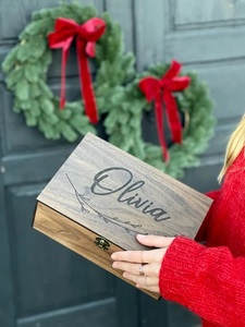 Panneaux de bienvenue personnalisés en bois écologiques et durables, cadeaux de Noël et d'anniversaire pour femmes, meilleure amie, sœur, petite amie - Product Image 3