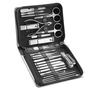 8pcs High Quality Manicure Set With Sharp Blades <b>Nail</b> Clipper Scissor for Baby Infant Foot Grooming Comes Leather Zipper Case - Product Image 1