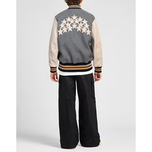 Blouson universitaire unisexe 100 % coton de haute qualité, modèle 2025, le plus vendu, avec logo brodé sur le devant, idéal pour un usage décontracté. - Product Image 3