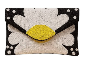 Luxury beaded Needlework clutch bag with elegant metallic <b>frame</b> Artisan crafted beaded clutch bag for statement fashion - Product Image 6