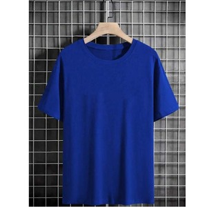 T-shirt unisexe de haute qualité 100 % coton 2025 avec logo personnalisé imprimé, col rond uni en tissu tricoté, logo unisexe - Product Image 6