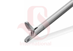 Pinza Portaagujas Laparoscópica Tipo O de Bisons International, Punta Curva – Instrumento Quirúrgico Reutilizable - Product Image 2