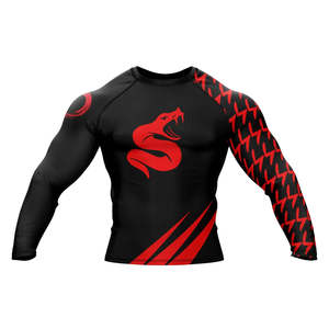 2026 Sublimation Printed Quick Dry Men Rash Guard in Custom Logo MMA Training Rash Guard NO GI Grappling Jiu Jitsu BJJ Rashguard - Product Image 1