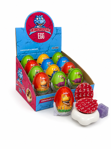 King House Surprise Dinosaur Egg, <b>Chocolate</b> and Biscuit Surprise Egg with Collectible Dinosaur Toy for Children - Product Image 1