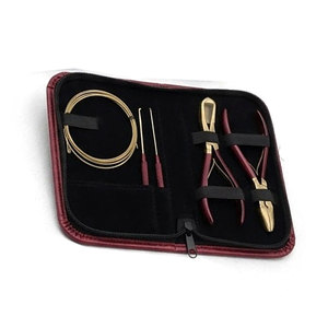 Kit de Herramientas de Alta Calidad para Extensiones de Cabello, Anillos de Acero Inoxidable, Alicates para Cabello Natural, Instalación Profesional de Extensiones - Product Image 4