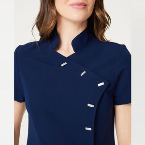 Combinaisons d'infirmières personnalisées pour femmes grandes tailles, extensibles, en tissu respirant, pour usage hospitalier, logo personnalisé - Product Image 6