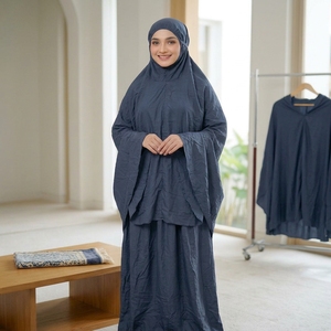Vestido de Oración Coreano Premium, Ligero, Portátil, Plegable, Impermeable, Hiyab Abaya, Ropa de Oración Musulmana - Product Image 1