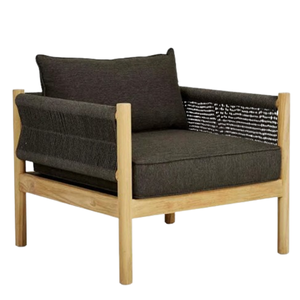 Sofá de jardín de madera de teca de buena calidad para uso en exteriores y sala de estar, sofá de un asiento a la venta - Product Image 1