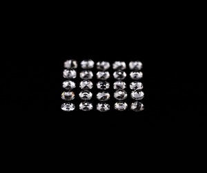 Diamante cultivado en laboratorio Om Gems de 3.0 mm, corte redondo rosa, para la elaboración de anillos solitarios, diamante blanco transparente de laboratorio, color E, claridad VVS1. - Product Image 5