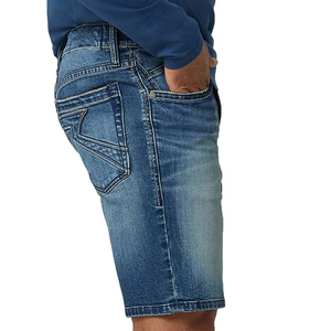 Pantalones Cortos de Mezclilla Holgados para Hombre, Largura hasta la Rodilla, Color Azul, 100% Algodón, Transpirables, de Secado Rápido, Servicio OEM, Precio Razonable, Venta al Por Mayor 2026 - Product Image 4