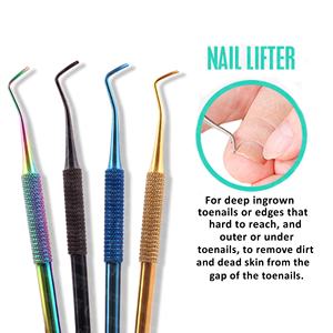 Lève-ongles à pointe fine pour un contrôle et une précision maximum, idéal pour les professionnels de la manucure et de la pédicure, aide à retirer les cuticules en toute sécurité. - Product Image 4