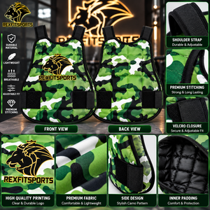 Gilet de protection pectorale personnalisé OEM pour l'entraînement sportif, vente en gros, fabricant pakistanais, logo camouflage, vêtements de sport, performance pour l'entraînement d'équipe - Product Image 5