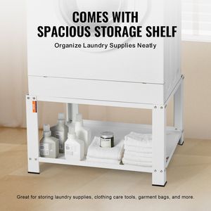 <b>Laundry</b> Pedestal Storage Shelf Universal Fit 660lbs Capacity 28"Lx28"Wx16"H <b>Stand</b> Platform for Washer Dryer 660 Lbs Capacity - Product Image 6