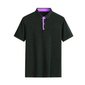 Camiseta clásica de golf de manga corta para hombre, camiseta informal de ajuste regular antiarrugas para Polos, Camisetas de talla grande con logotipo personalizado estampado, venta al por mayor - Product Image 6