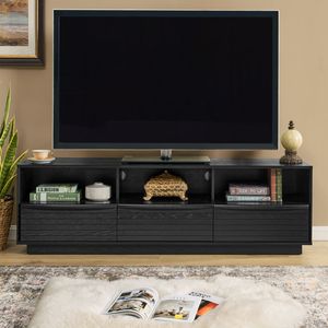 Mobile TV Mid-Century Modern da 63 pollici, Robusto e Spesso, Stile Rustico, Mobile Intrattenimento/Console Multimediale per TV da 75 pollici, Arredamento Soggiorno - Product Image 2