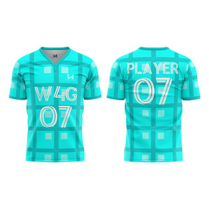 Maillot de football professionnel personnalisé pour femmes, design avec nom d'équipe, respirant, haute qualité, anti-bactérien, séchage rapide - Product Image 6