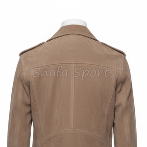 แจ็กเก็ตหนังนิ่มผู้หญิง, แจ็กเก็ตหนังกลับสไตล์คลาสสิกน้ำหนักเบาแจ็กเก็ตหนังคาวเกิร์ลใส่สบาย - Product Image 4