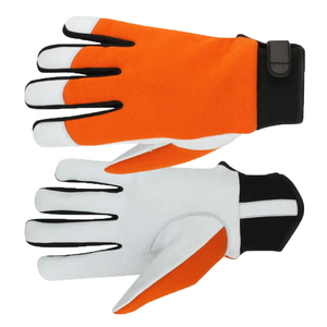 Guantes de Cuero Sintético, Guantes de Trabajo Mecánico Duraderos, Protección de Palma de Cuero PU, Suministro OEM - Product Image 5