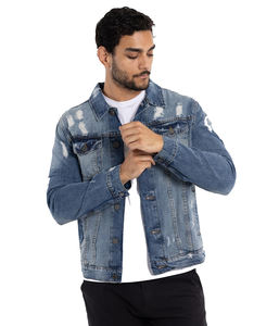 Nouvelle collection 2026 : Blousons en jean grande taille pour hommes – Veste décontractée en denim pour hommes - Product Image 3