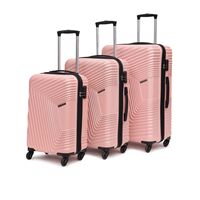 Ensemble de valises vintage en aluminium, 3 pièces, coque rigide, avec coque résistante et roues silencieuses à 360 degrés