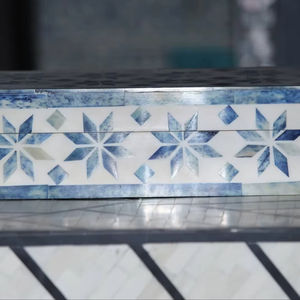Caja de Joyería Decorativa Hecha a Mano con Diseño Marroquí de Flor de Amor con Incrustaciones de Hueso Ecológica, Decoración para Mesa del Hogar, Año Nuevo - Product Image 1