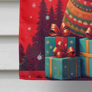 Gran Dachshund vacaciones Navidad casa bandera Multicolor porche manga poste decorativo patio Banner ilustraciones poliéster colgante de pared - Product Image 4