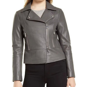 OEM High Quality Women's Coat New Model Casual Black Biker <b>Jacket</b> Zipper Women Coats PU <b>Leather</b> <b>Jacket</b> European American Women's - Product Image 5