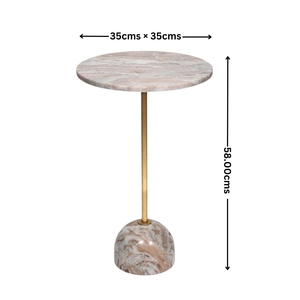 Table d'appoint mini standard en métal plaqué or, idéale pour salon, salle de séjour, bureau - Offre spéciale Inde - Product Image 2