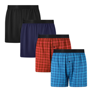 Shorts Boxers Homme Sans Coutures Taille Mi-Haute Été, Coupe Ample, Couleur Unie, Motif OEM, Respirant, en Coton/Spandex Tricoté – Vente en Gros - Product Image 6