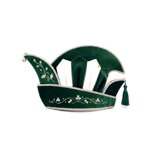 Casquette de carnaval traditionnelle de qualité supérieure avec pompon, broderie machine, casquette de carnaval fantaisie - Product Image 2
