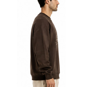 Sweat-shirt épais personnalisé pour homme, en tissu polaire, à manches longues, chaud, avec poignets côtelés et coupe confortable - Product Image 3