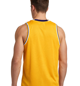 Camiseta Deportiva sin Mangas para Hombre, Negra, de Malla Transpirable, Cuello Redondo, Ajuste Regular, para Todas las Temporadas, 100% Poliéster - Product Image 4