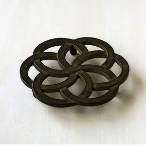 Handmade Round Shape Aluminium <b>Trivet</b> for Heat Resistant Pan & Hotpot Protecting <b>Trivet</b> Dining Table Decor <b>Trivet</b> - Product Image 3
