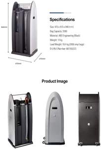 [OPQ-BK] Máquina de embalaje de paraguas para el cuidado preventivo de pasillos con paraguas largos y cortos, optimización para alto flujo de tráfico - Product Image 2